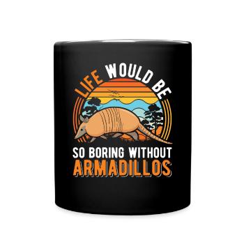 Armadillo Gift Armadillo - Full Colour Mug - black - Front