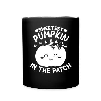Cutest Pumpkin of the Family I Halloween Pumpkin - Full Colour Mug - black - Front