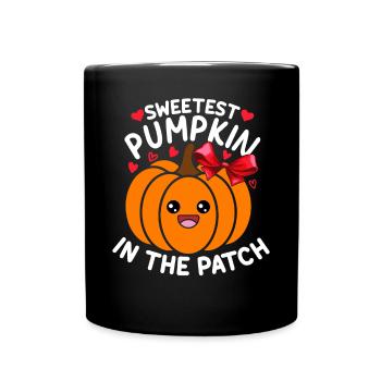 Sweetest pumpkin in the family I Pumpkin Cute - Full Colour Mug - black - Front