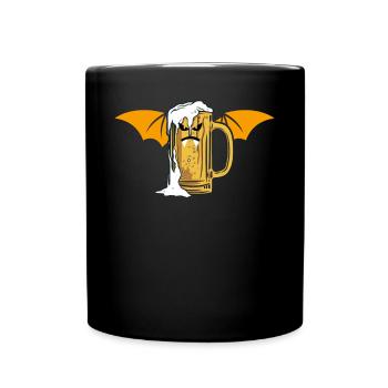 Vampire Beer Bat Beer Vampire I Halloween Vam - Full Colour Mug - black - Front