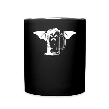 Halloween Vampire Party - Vampire Beer Bat Bi - Full Colour Mug - black - Front