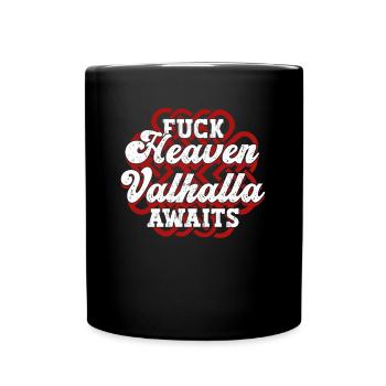 Nordische Mythologie Walhalla Wikinger Gott - Tasse einfarbig - Schwarz - Vorne