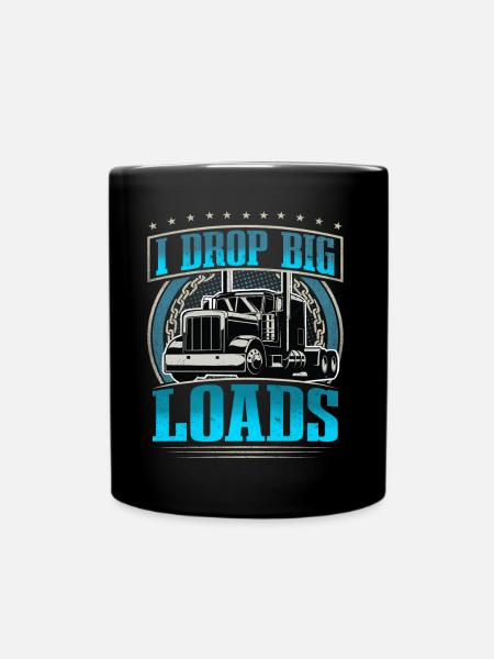 LKW Fahrer - Tasse einfarbig - Schwarz