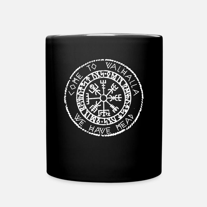 Nordische Mythologie Walhalla Wikinger Gott - Tasse einfarbig - Schwarz
