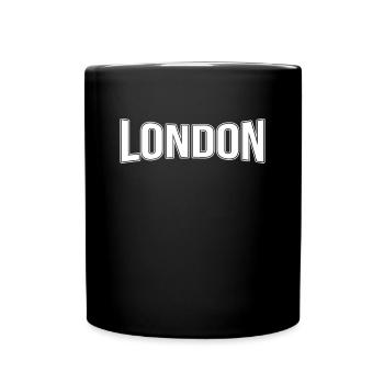London - Tasse einfarbig - Schwarz - Vorne