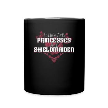Schildmaid Nordische Mythologie Wikinger Nordisch - Tasse einfarbig - Schwarz - Vorne