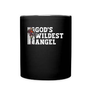 God's Wildest Angel - Nordische Mythologie - Tasse einfarbig - Schwarz - Vorne