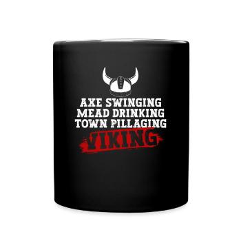 Norse Mythology Odin Viking Nordic God - Full Colour Mug - black - Front