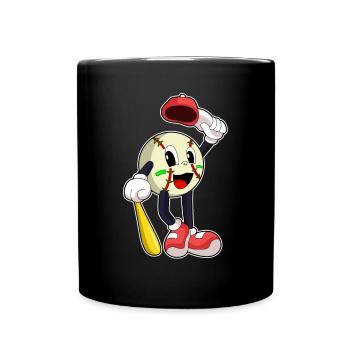 Baseball Baseball Bats - Full Colour Mug - black - Front