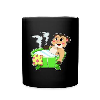 Baignoire de bain pour suricates - Mug uni - noir - Devant