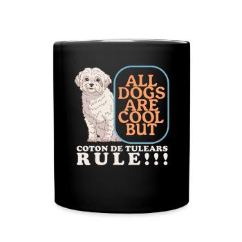 Coton de Tuléar | Cadeau de propriétaire de chien de chien - Mug uni - noir - Devant
