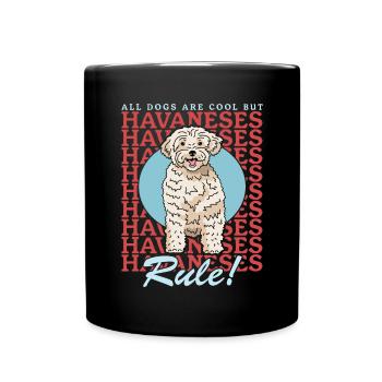 Chiens havanais Dog Owner Gift - Mug uni - noir - Devant