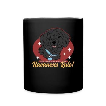 Propriétaire de chien havanais Cadeau de propriétaire de chien - Mug uni - noir - Devant