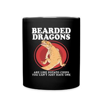 Cadeau reptiles dragons barbus - Mug uni - noir - Devant