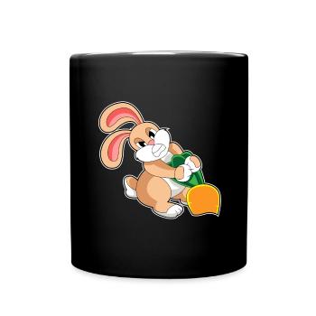 Rabbit Carrot - Full Colour Mug - black - Front