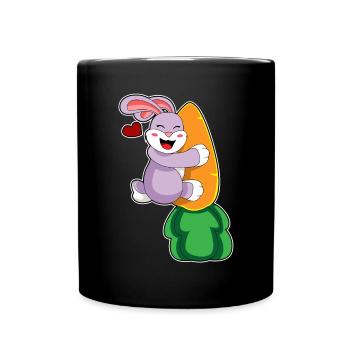 Bunny Carrot - Full Colour Mug - black - Front