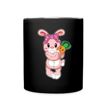 Bunny Carrot - Full Colour Mug - black - Front