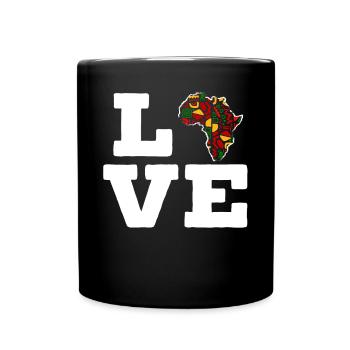 Afrocentric Black History Month Black Pride - Full Colour Mug - black - Front