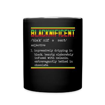 Black And Proud Black History Month Black Pride - Full Colour Mug - black - Front