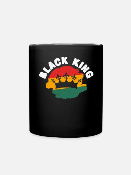 Black King Black History Month Black Pride - Full Colour Mug - black