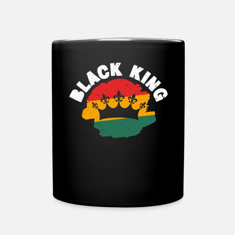 Black King Black History Month Black Pride - Full Colour Mug - black