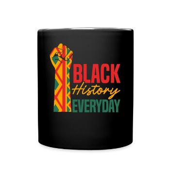 Schwarze Geschichte Alltag Afroamerikaner Melanin - Tasse einfarbig - Schwarz - Vorne