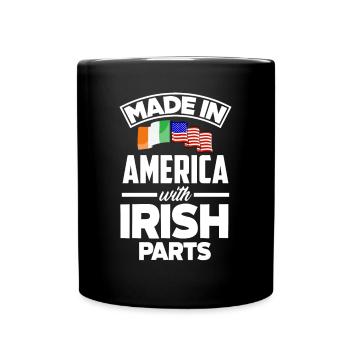 Irish Ireland St.Patrick's Day Gift - Full Colour Mug - black - Front
