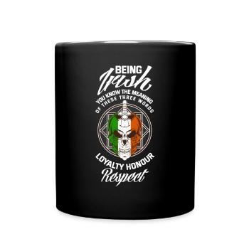 Irish Ireland St.Patrick's Day Gift - Full Colour Mug - black - Front
