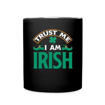 Irish Ireland St.Patrick's Day Gift - Full Colour Mug - black - Front