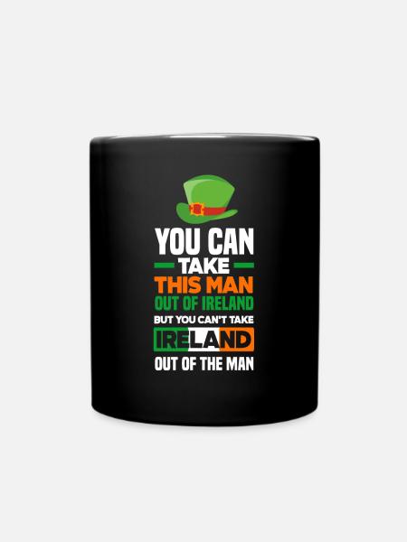 Irisch Irland St.Patricks Day Geschenk - Tasse einfarbig - Schwarz
