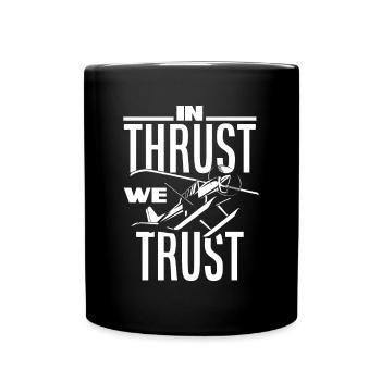 Flugzeug Luftfahrt Pilot Lustiges Piloten Geschenk - Tasse einfarbig - Schwarz - Vorne