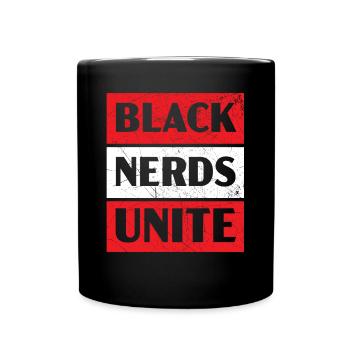 Black Nerds Unite Black History Month Black Pride - Full Colour Mug - black - Front