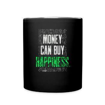 Rubber Shoes Money Can Buy Happiness Funny Sneaker - Full Colour Mug - black - Front