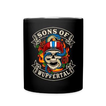 Wuppertal Biker Gift sons of Wuppertal - Full Colour Mug - black - Front