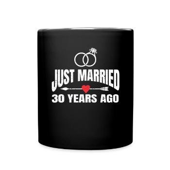 Je viens de me marier il y a 30 ans 30e anniversaire de mariage - Mug uni - noir - Devant