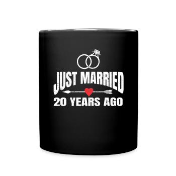 Je viens de me marier il y a 20 ans 20e anniversaire de mariage - Mug uni - noir - Devant