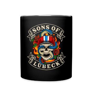 Lübeck Biker Gift sons of Lübeck - Full Colour Mug - black - Front