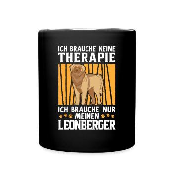 Leonberger keine Therapie deutscher Wachhund - Tasse einfarbig - Schwarz - Vorne