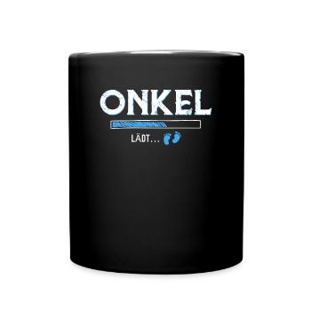 Onkel lädt - Tasse einfarbig - Schwarz - Vorne