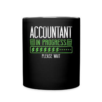 Accountant Bookkeeper Accounting - Full Colour Mug - black - Front