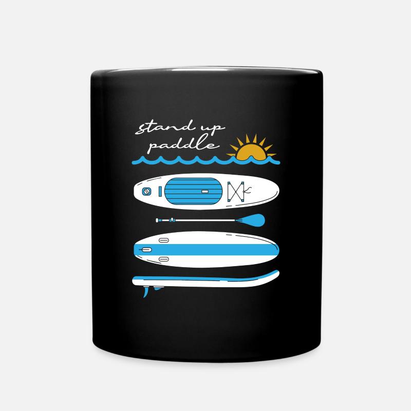 Stand Up Paddling - Tasse einfarbig - Schwarz
