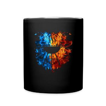 Fire GrillEr Flames Grill Master Grill Burns - Full Colour Mug - black - Front