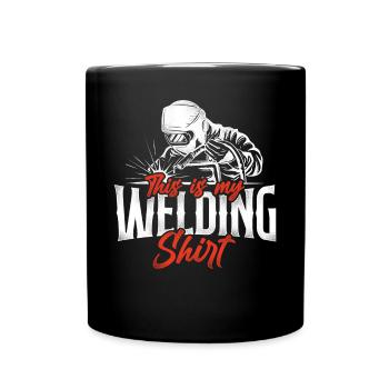 Soudage soudeur vintage C’est mon - Mug uni - noir - Devant