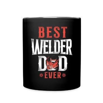 Welder Welding Dad Father Vintage - Full Colour Mug - black - Front
