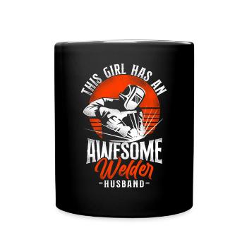 Soudeur Soudeur Femme Mari - Mug uni - noir - Devant