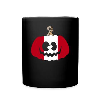 Hungary Halloween Pumpkin - Full Colour Mug - black - Front