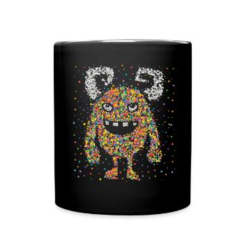 Confetti Monster Cologne Carnival Kölle Confetti - Full Colour Mug - black - Front