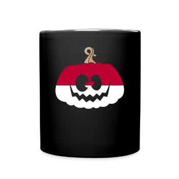 Hongrie Halloween Citrouille - Mug uni - noir - Devant