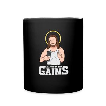 Jesus Fitness Training - Full Colour Mug - black - Front