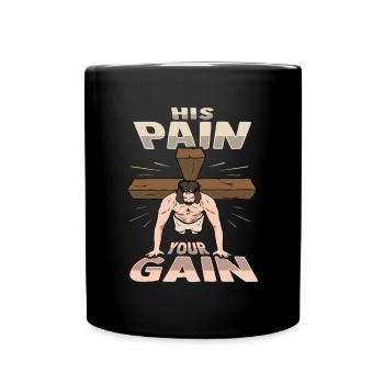 Jesus Fitness Training - Full Colour Mug - black - Front